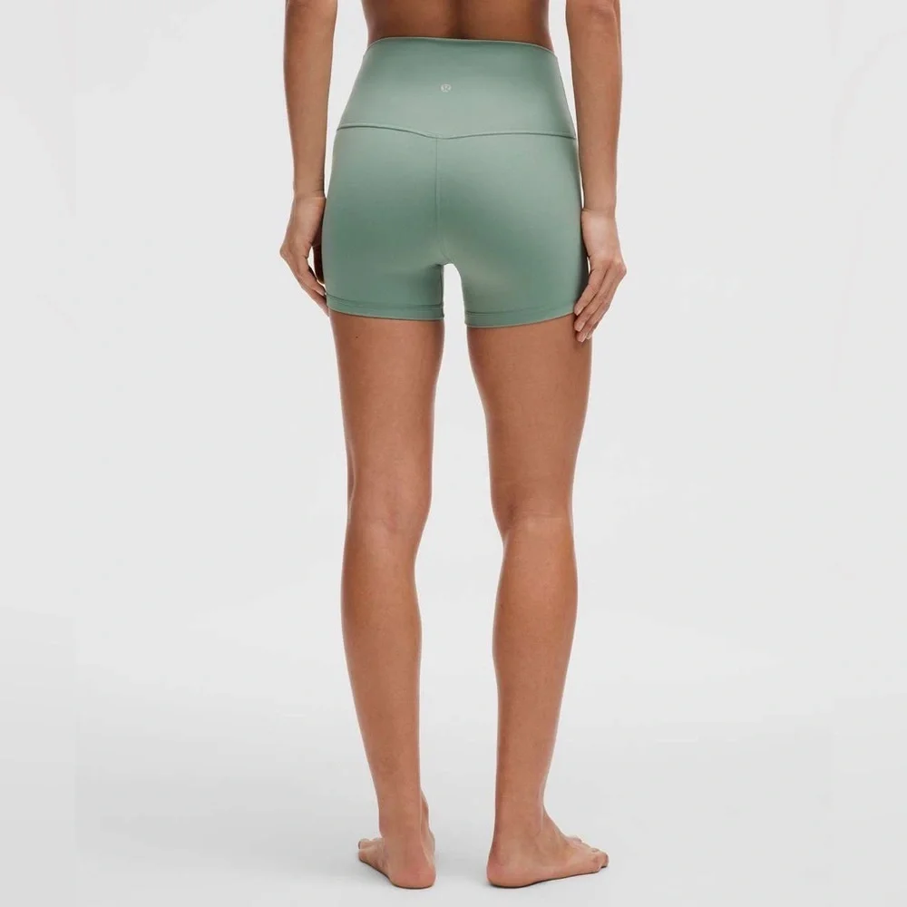 Lululemon Align High-Rise Short 4” - Crater Blue, Size 12 - Picture 3 of 5